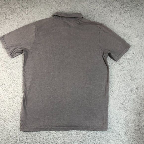 Hurley Shirt Mens Large Gray Solid Preppy Dad Golf Polo Normcore Pocket Logo - Picture 7 of 9